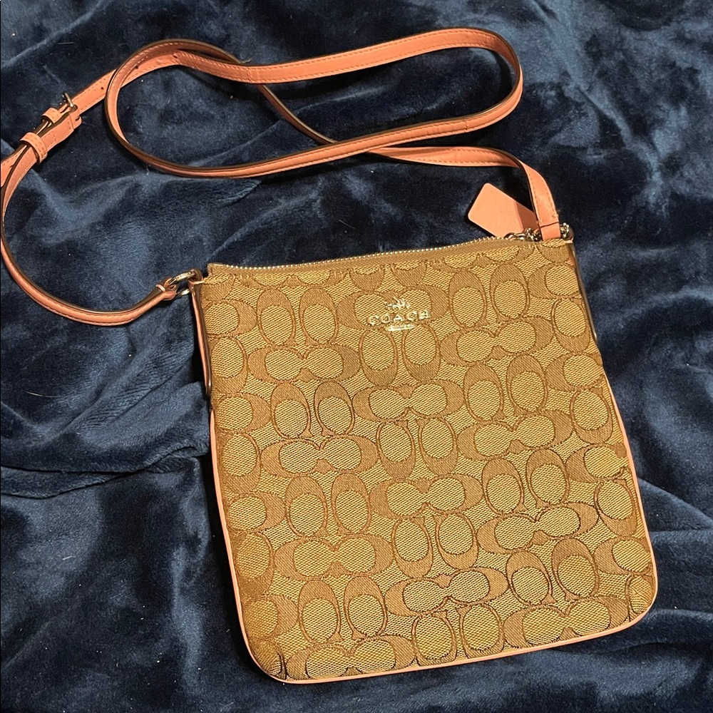 Coach Brown Signature Crossbody Bag